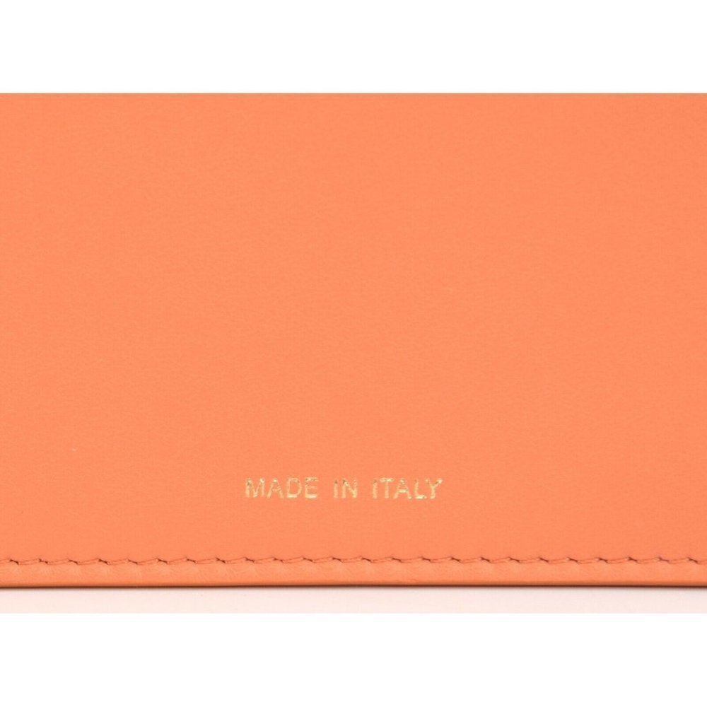 Fendi Peekaboo Pocket Large Coral Leather Flat Wallet Pouch NWT - Picture 2 of 8